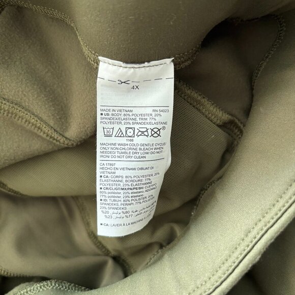 Old Navy Women's Size 4X Olive Green High Rise Slim Taper Pants Go Dry - Picture 5 of 6